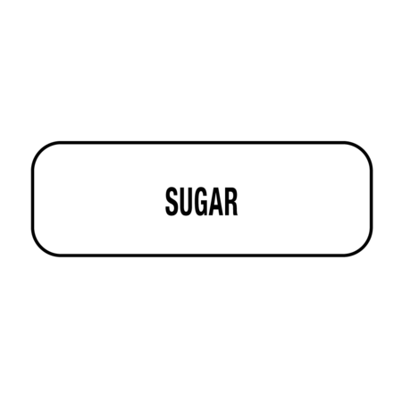 NEVS Sugar Label 1/2" x 1-1/2" DIET-709